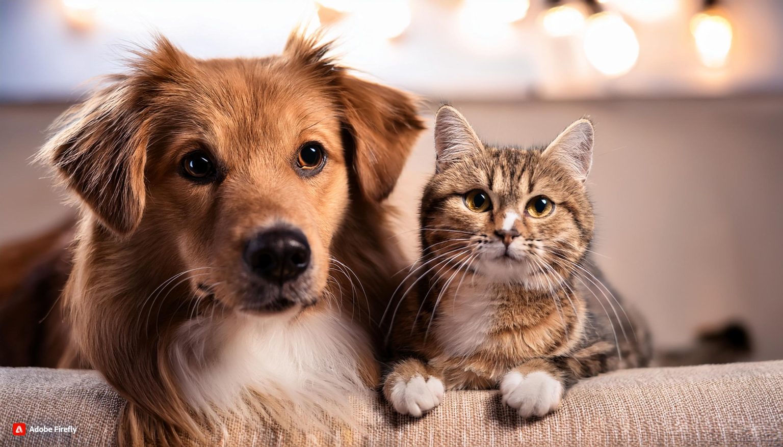 Firefly A beautiful dog and cat together 1630 1
