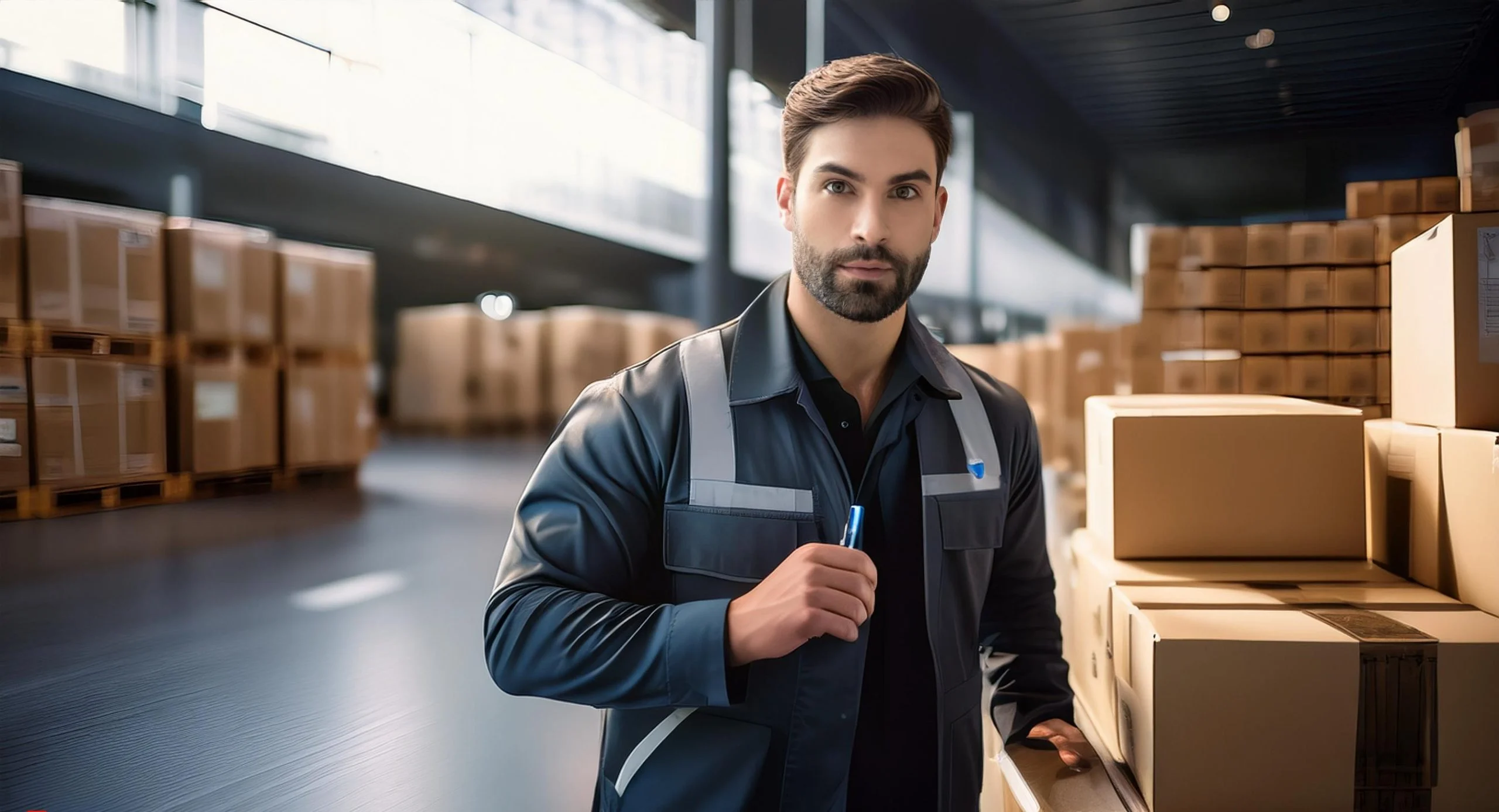 Firefly A handsome handsome man clearing customs next to cleared goods 62194